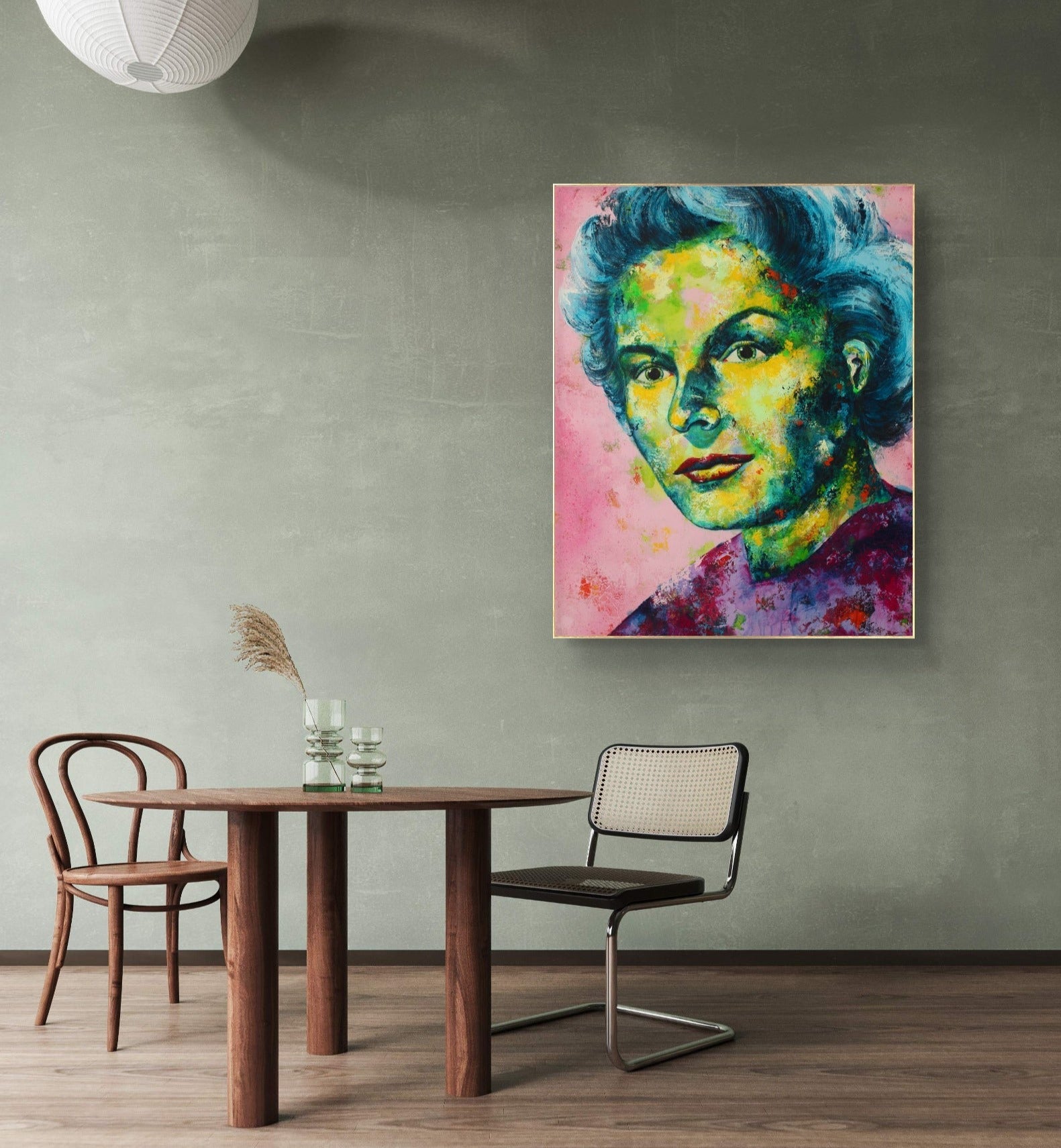Ingrid Bergman Gemälde, 100 x 80 cm