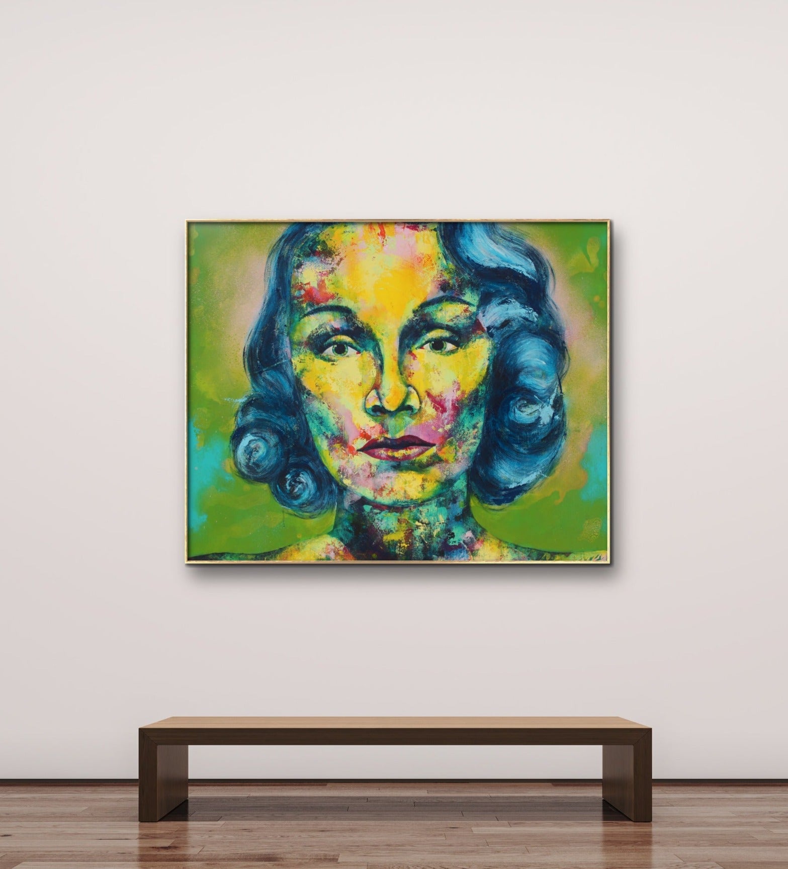 Marlene Dietrich Gemälde, 100 x 120 cm