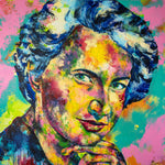Load image into Gallery viewer, Rosalind Franklin Portrait by Kascho Art from Aachen.
