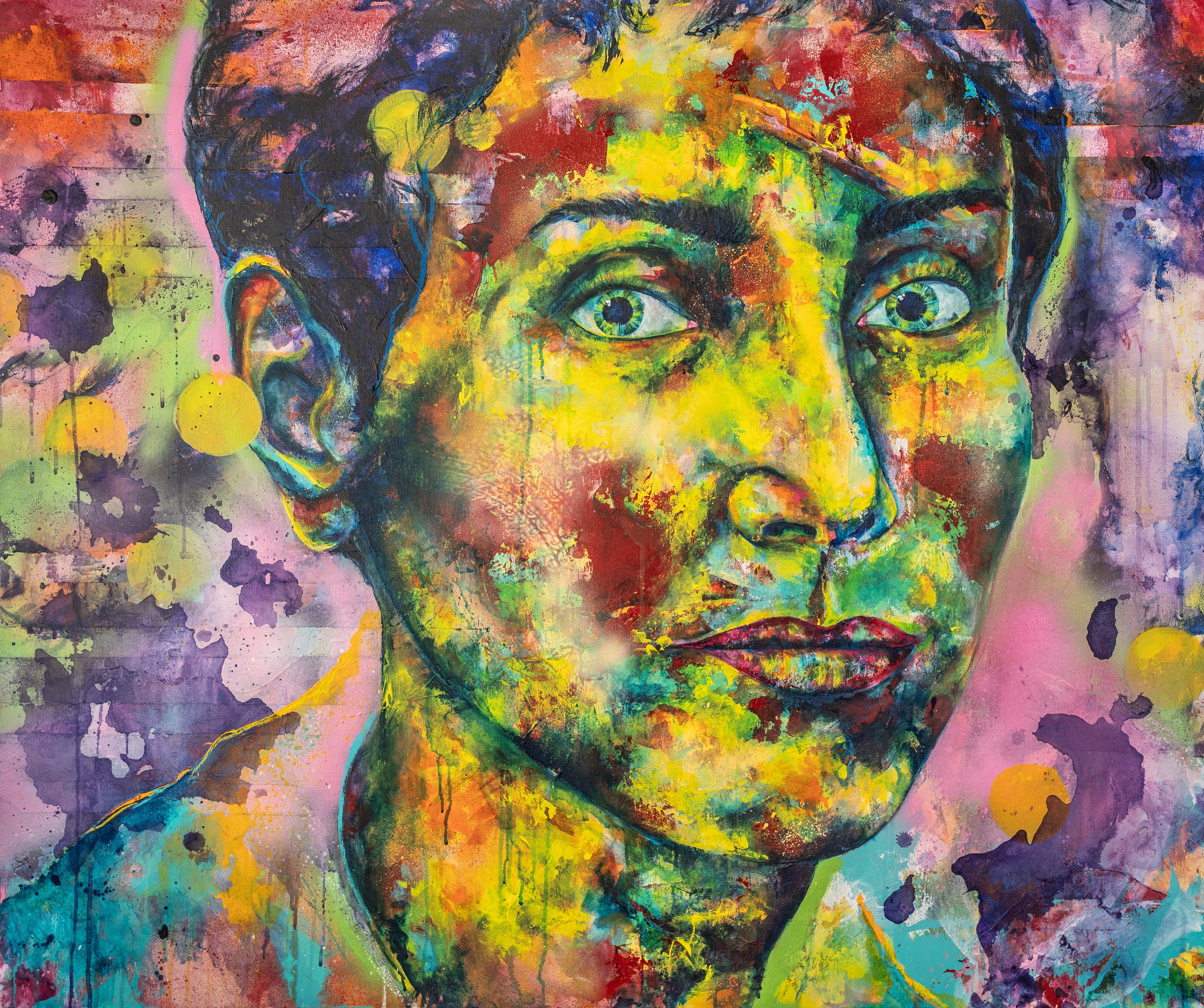 Maryam Mirzakhani Painting, 100 x 120 cm