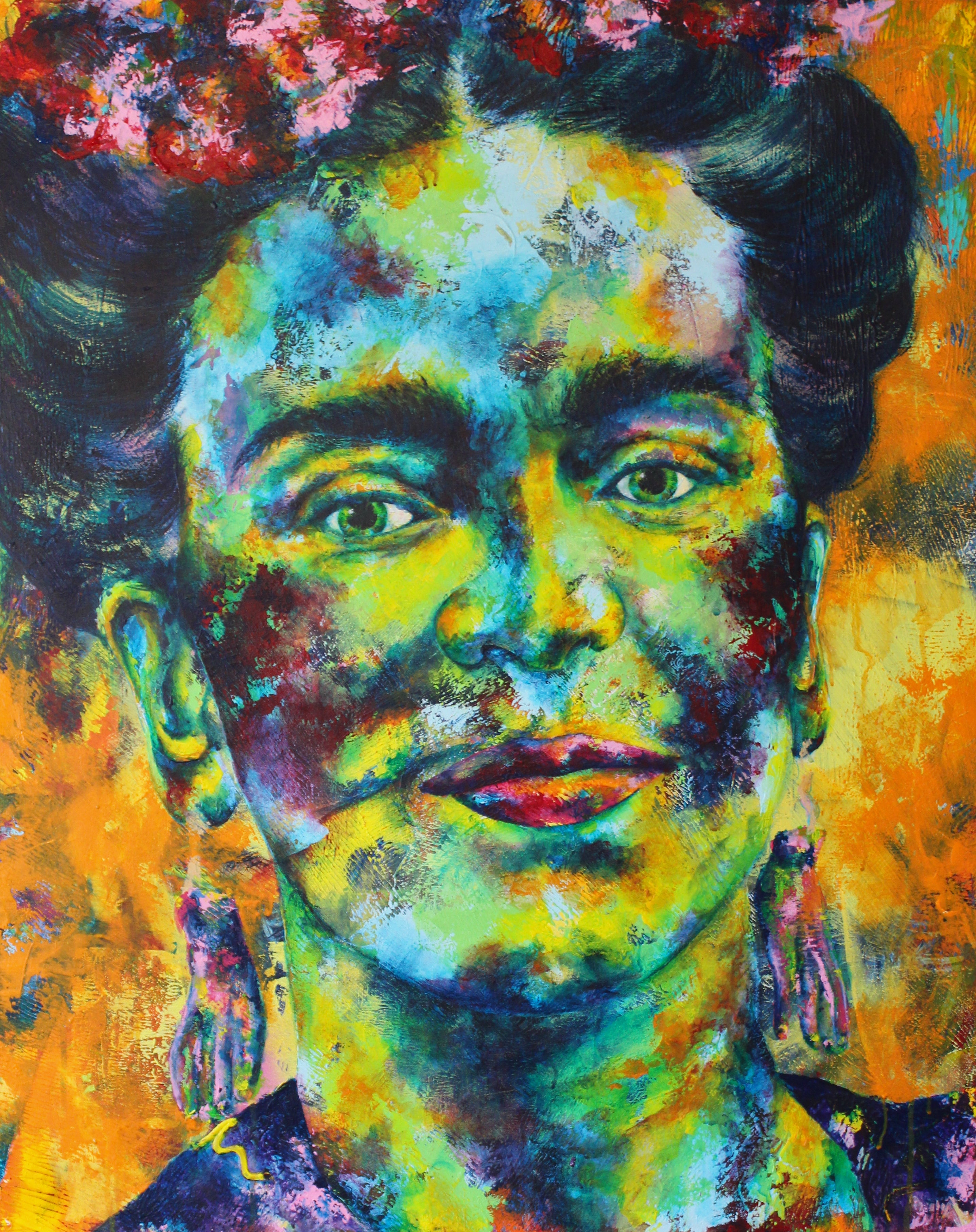Frida Kahlo Painting, 100 x 80 cm