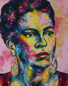 Frida Gemälde, 100 x 80 cm