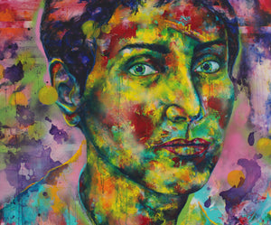 Maryam Mirzakhani Gemälde, 100 x 120 cm