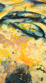 Lade das Bild in den Galerie-Viewer, Karl der Große goes Orange Gemälde, 100 x 100 cm
