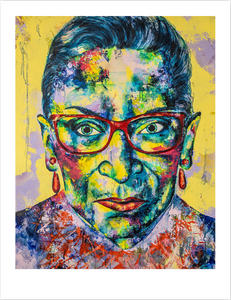 Limitierter Ruth Bader Ginsburg Druck, 30 x 40 cm