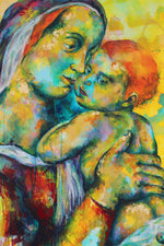 Load image into Gallery viewer, Tempi Madonna Painting, 140 x 100 cm
