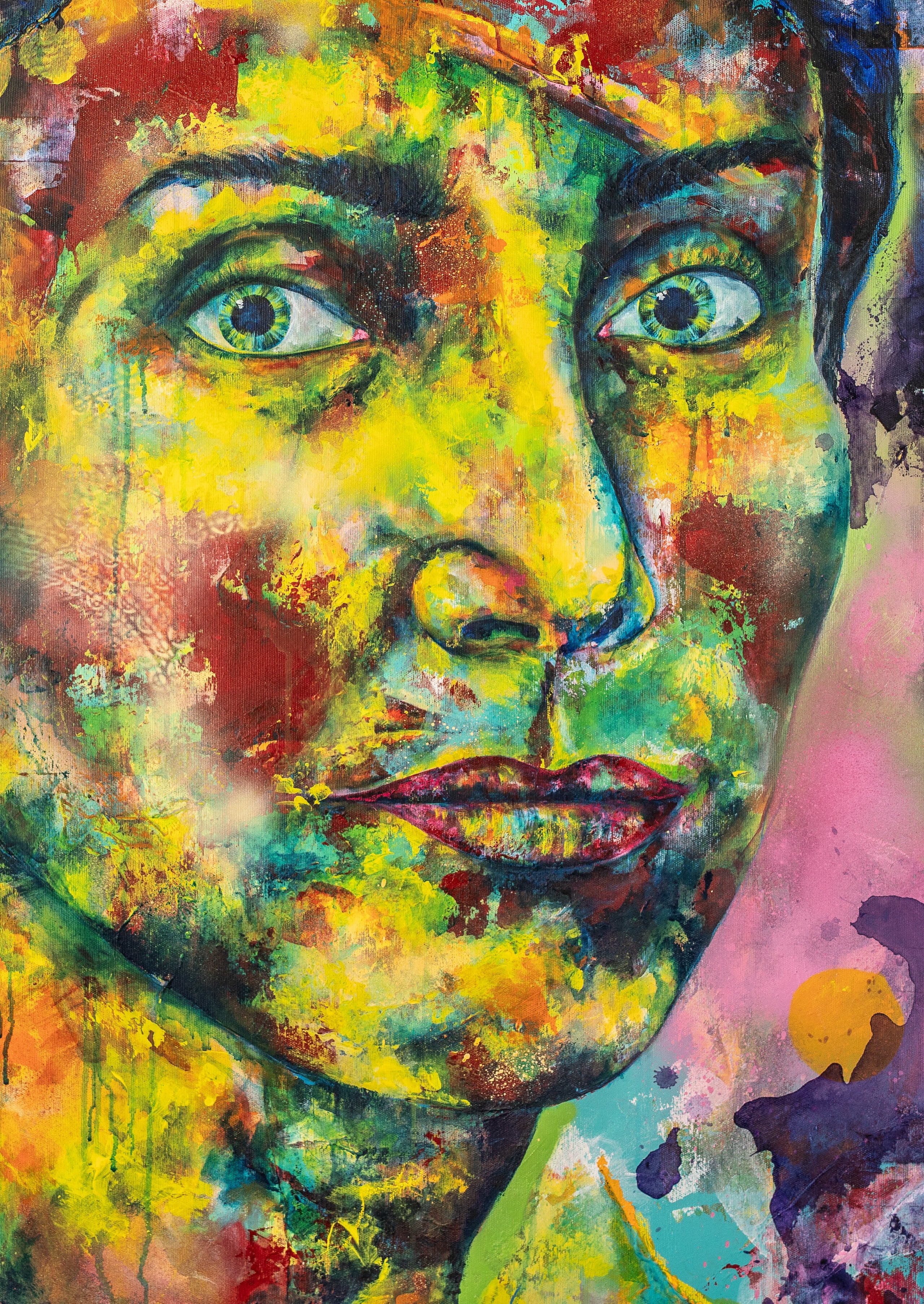 Maryam Mirzakhani Painting, 100 x 120 cm