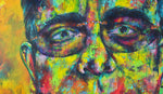 Lade das Bild in den Galerie-Viewer, Elton John Gemälde, 100 x 120 cm
