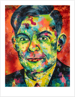 Load image into Gallery viewer, Limitierter Alan Turing Druck, 30 x 40 cm
