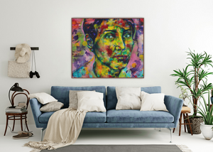 Maryam Mirzakhani Painting, 100 x 120 cm