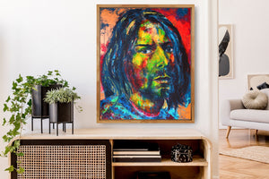 Kurt Cobain Gemälde, 100 x 80 cm