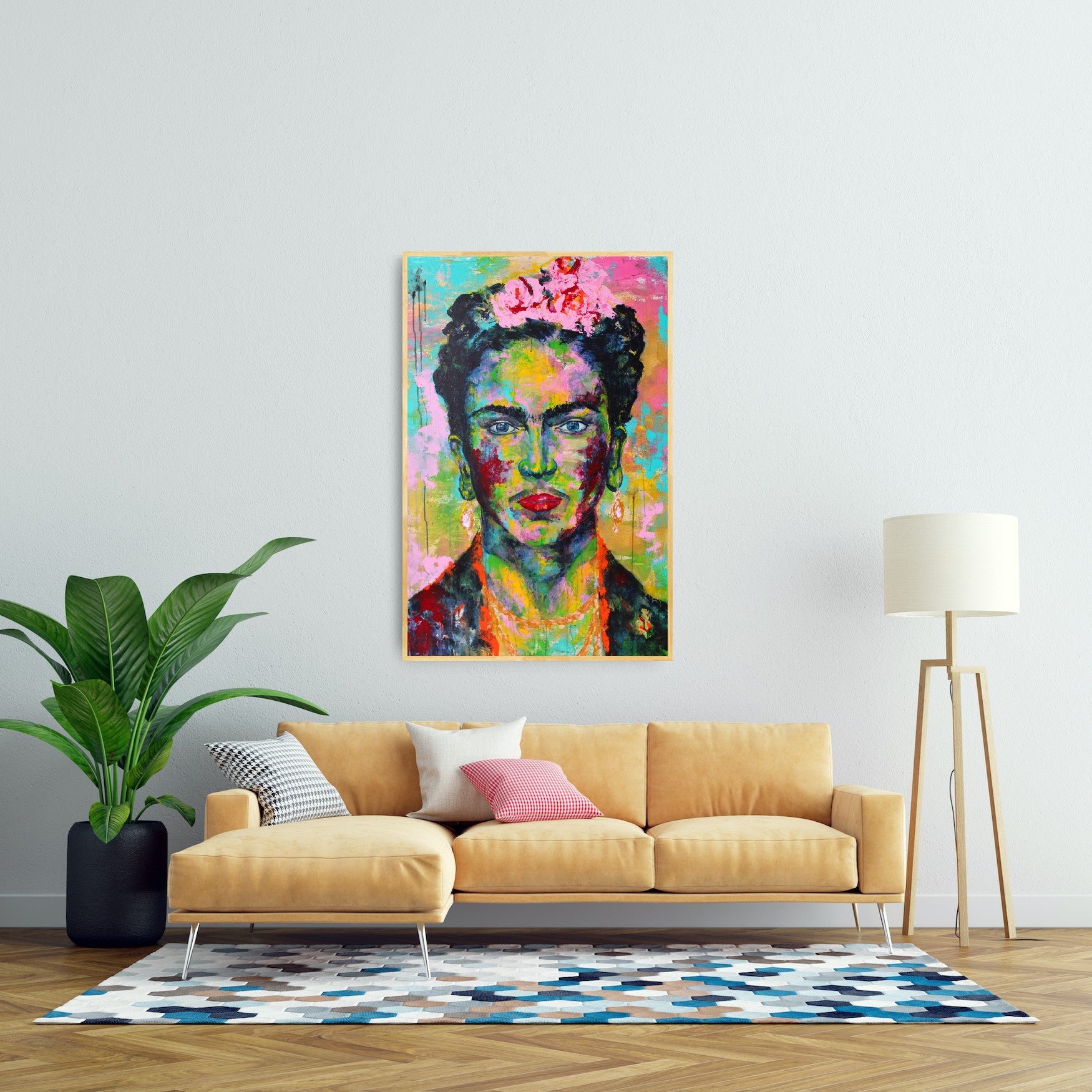 Frida Kahlo painting, 120 x 80 cm