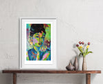 Load image into Gallery viewer, Hochwertiger, Umweltfreundlicher Audrey Hepburn Kunstdruck von Kascho Art.
