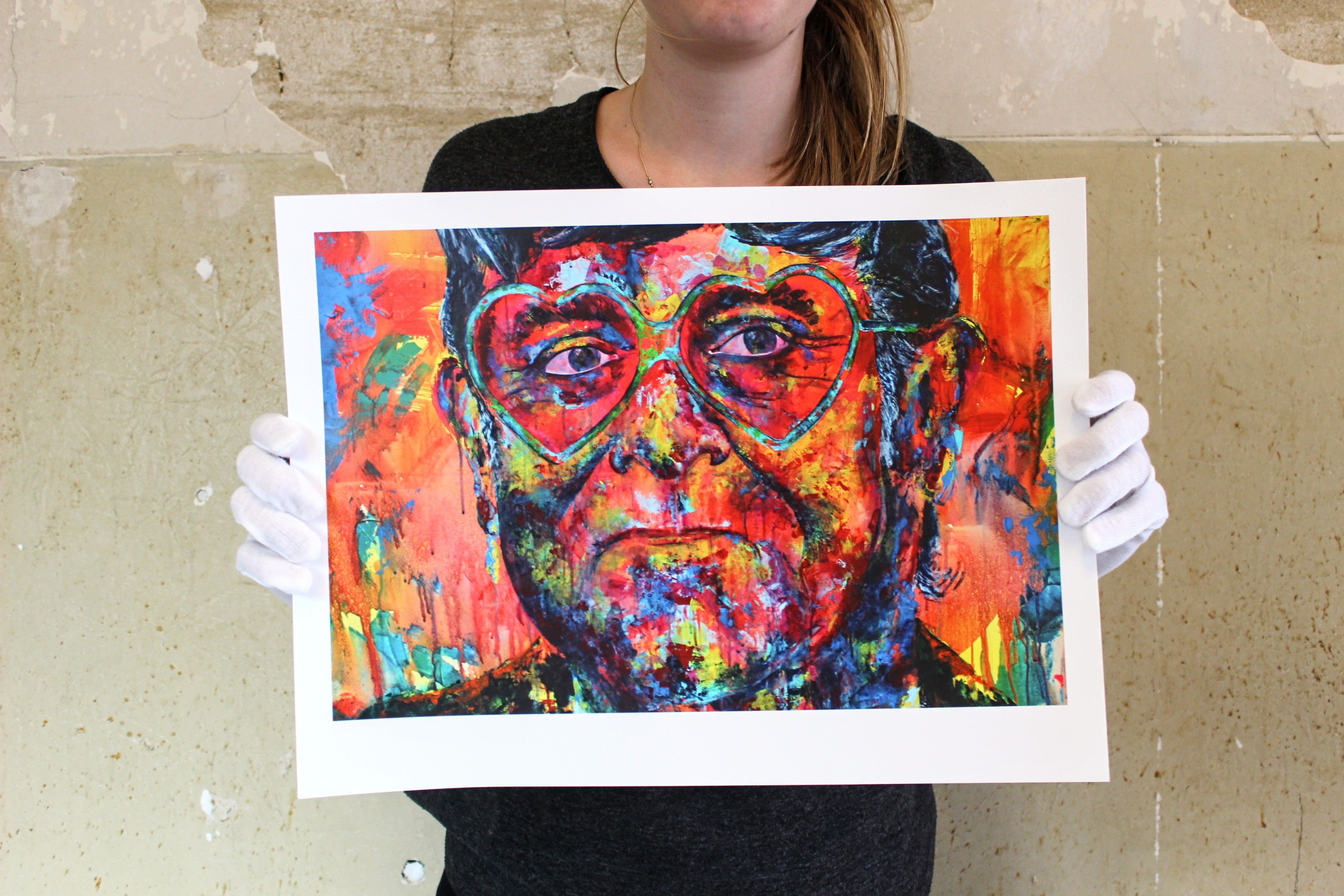 Hochwertiger, Umweltfreundlicher Elton John Kunstdruck von Kascho Art.