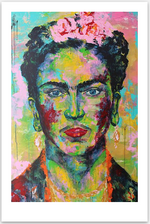Load image into Gallery viewer, Hochwertiger, Umweltfreundlicher Frida Kahlo Kunstdruck von Kascho Art.
