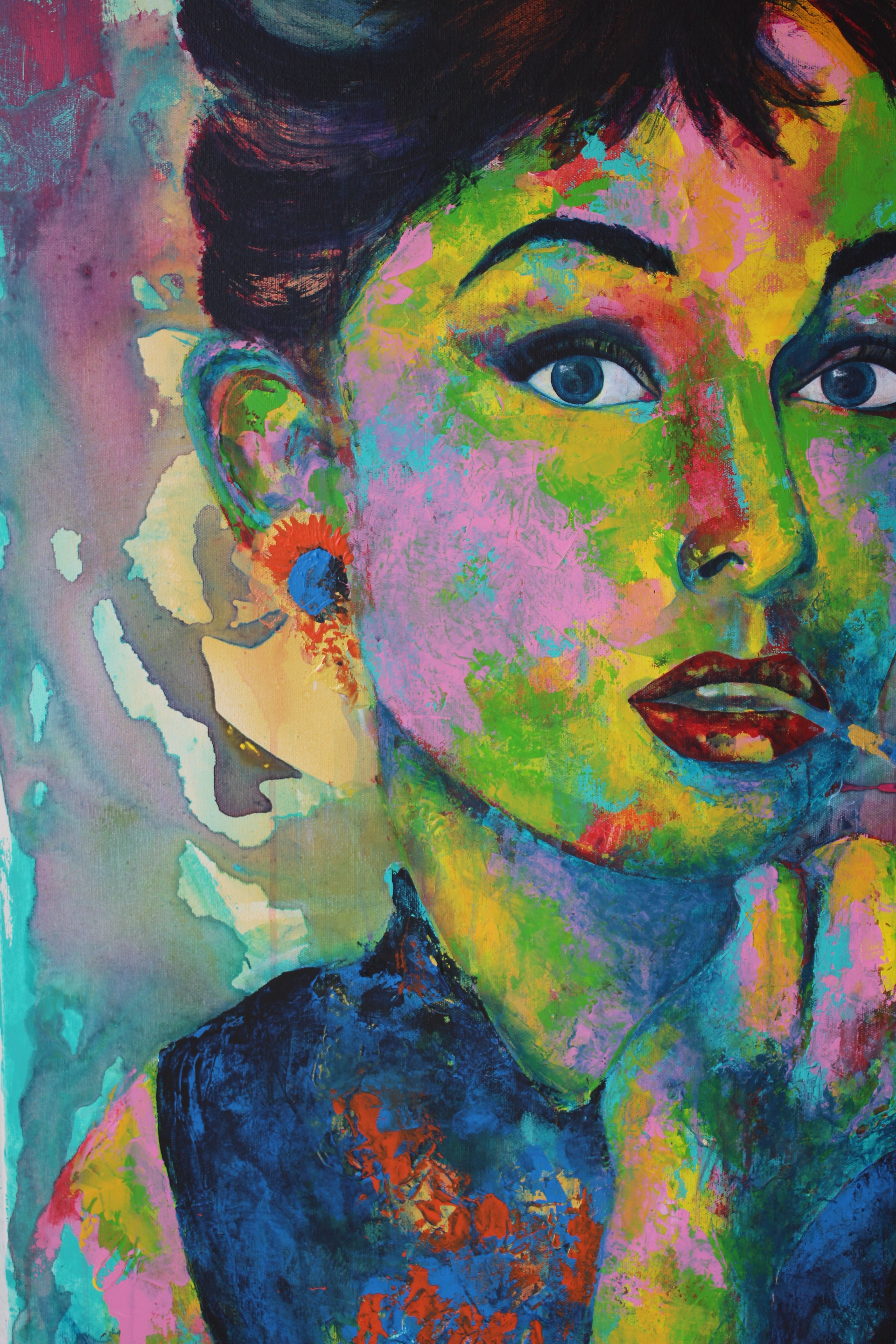 Audrey Hepburn Gemälde von Kascho Art