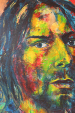 Load image into Gallery viewer, Kurt Cobain Gemälde von Kascho art.
