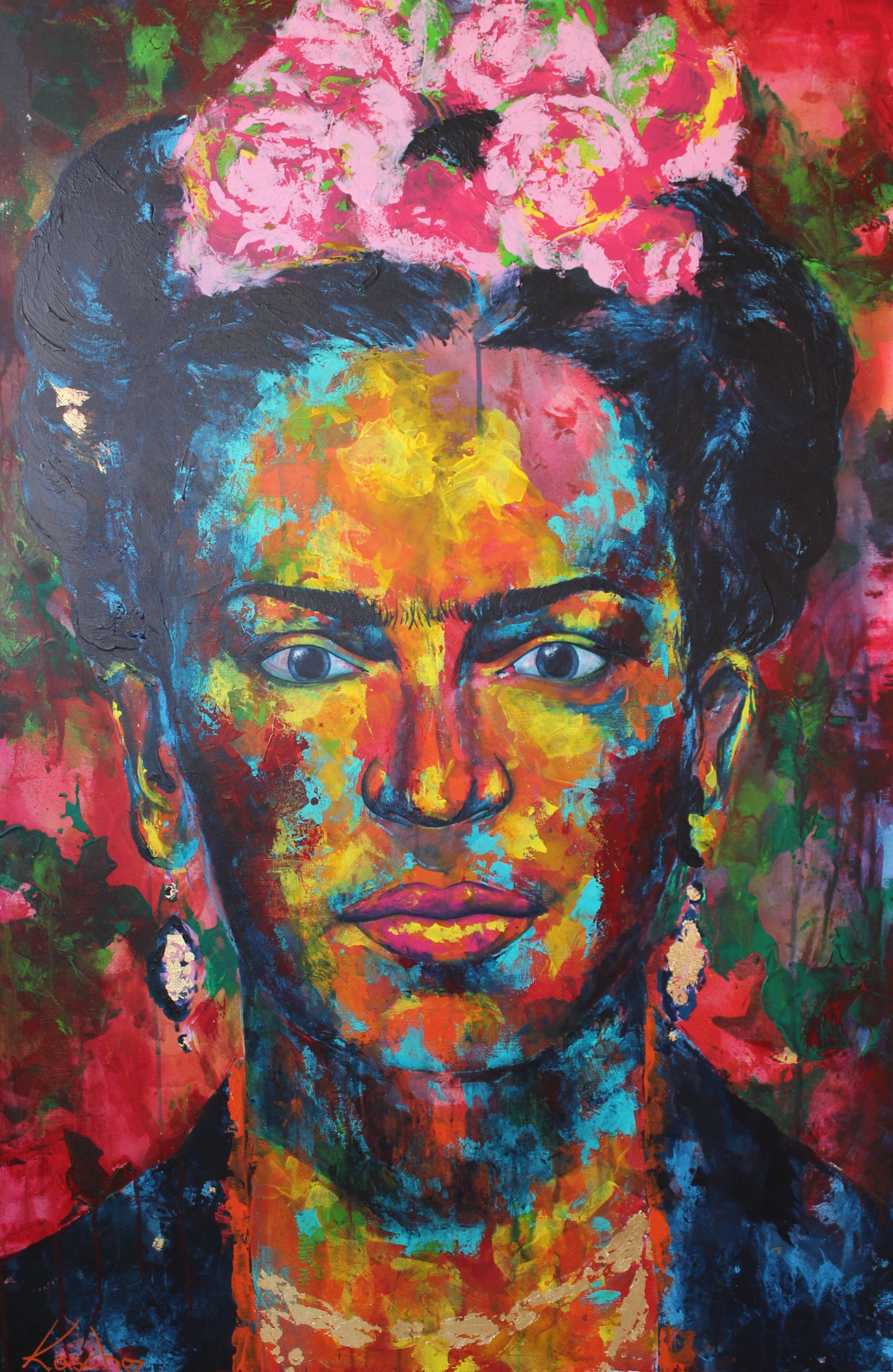 Frida Kahlo Gemälde von Kascho Art.