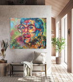 Load image into Gallery viewer, Iris Apfel Painting, 100 x 120 cm
