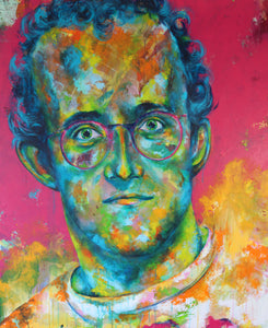 Keith Haring Painting, 120 x 100 cm