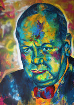 Load image into Gallery viewer, Winston Churchill by Kascho Art from Aachen
