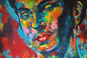 Frida Kahlo von Kascho Art - Aachen. Die Augen der Frida Kahlo.